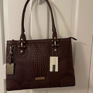 Brand New Brown Leather Etienne Aigner shoulder handbag